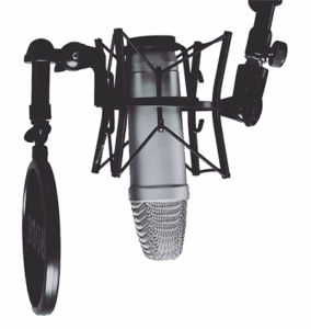 freelance voice over services header microphone